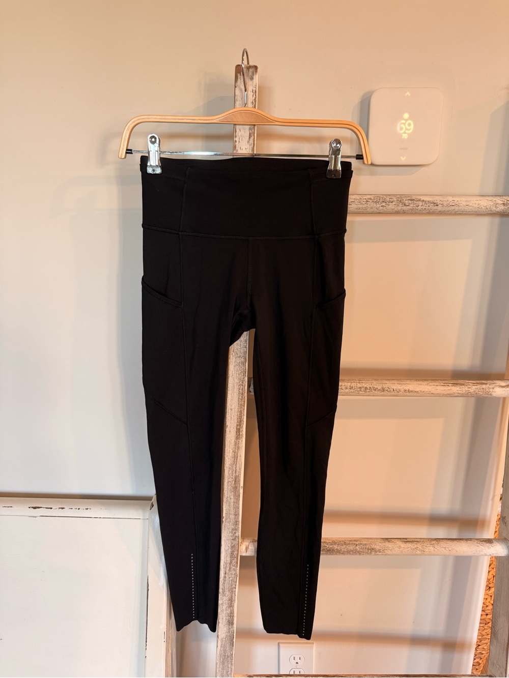 LULULEMON Fast N Free Nulux Full Length Running Pockets  Black size 4 pockets
